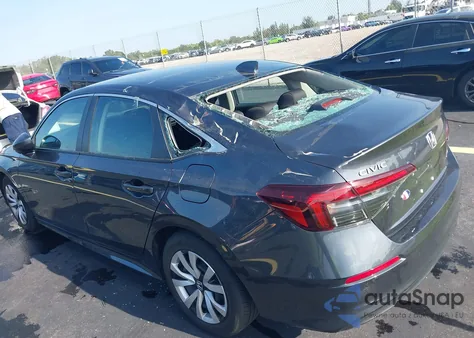 2025 Honda Civic Lx из США, поврежденный, VIN 2HGFE2F25SH509050